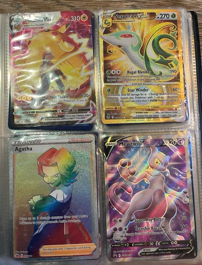 Pokémon kaarten - Boekje vol zeldzame en normale kaarten, Ophalen of Verzenden, Gebruikt, Boek of Catalogus
