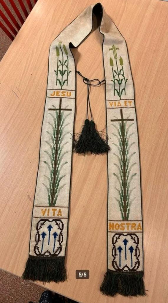 Kerkelijke geborduurde stola, Ophalen of Verzenden