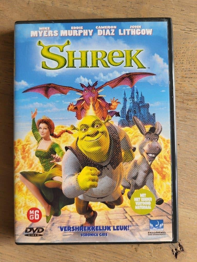 Shrek DVD - Klassieke animatiefilm met extra's, Bonusmateriaal, Gebruikt, Nederlands, Ophalen of Verzenden