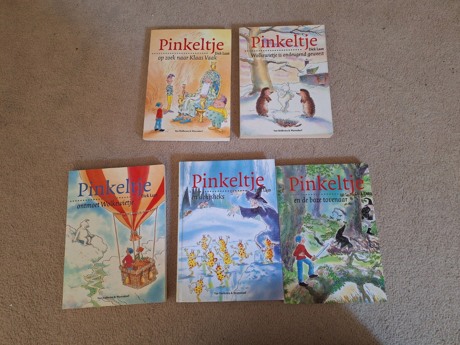 Pinkeltje boeken - Dick Laan - 5 delen, Ophalen of Verzenden, Gelezen, Dick Laan, Sprookjes