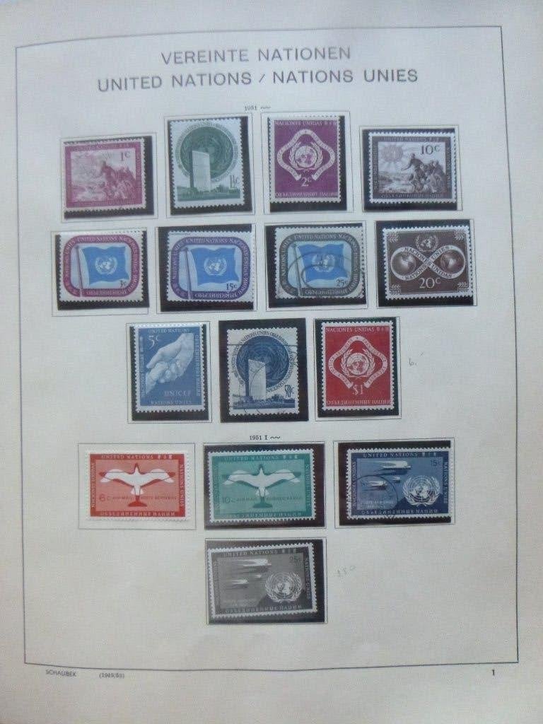 Dik schaubek album United Nations 1951-1983, Ophalen of Verzenden, Buitenland