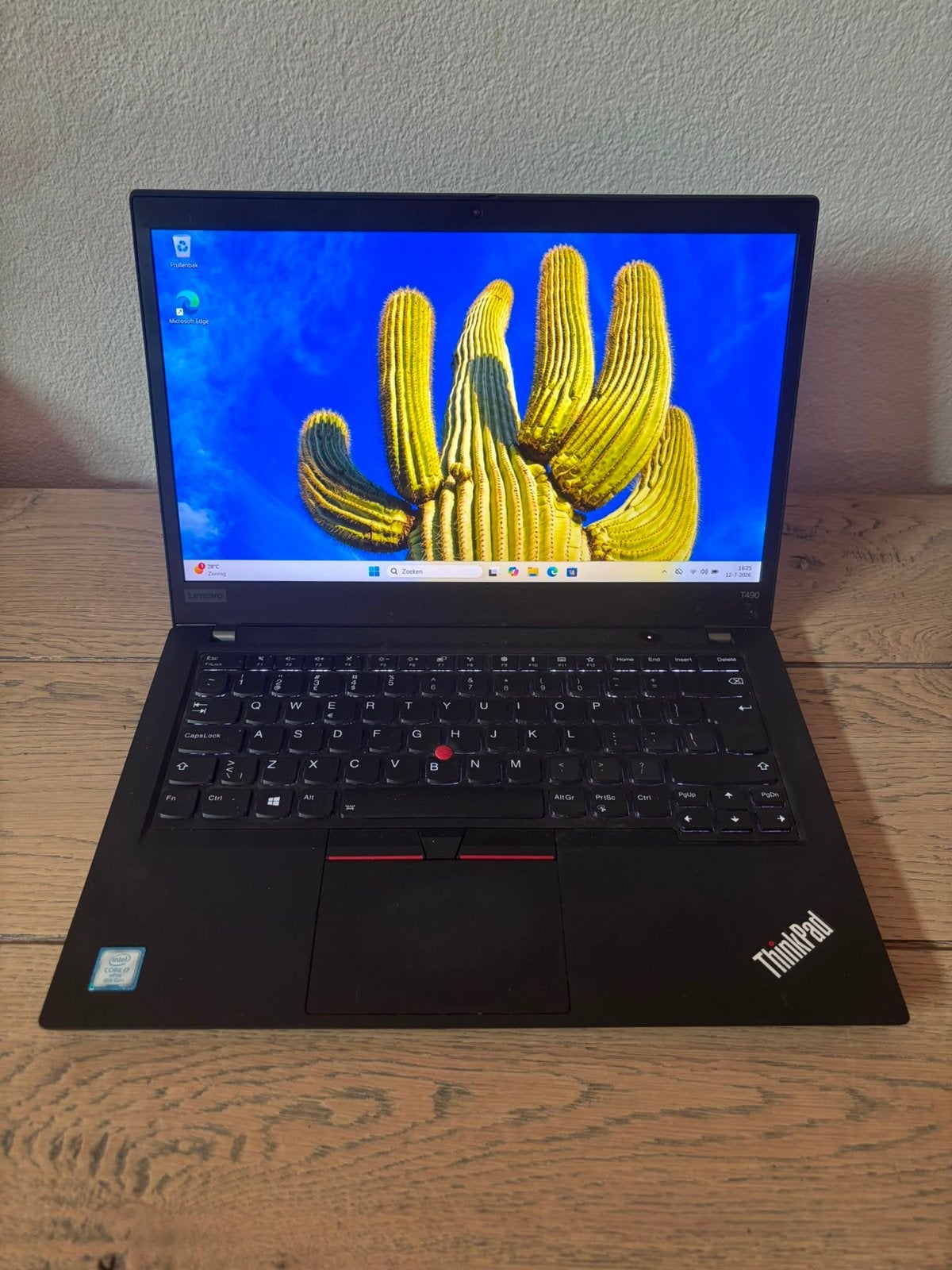 Lenovo ThinkPad T490 i7-8665U 16GB RAM 512GB SSD Nvdia MX250, Computers en Software, Met videokaart, 2 tot 3 Ghz, Qwerty, UK