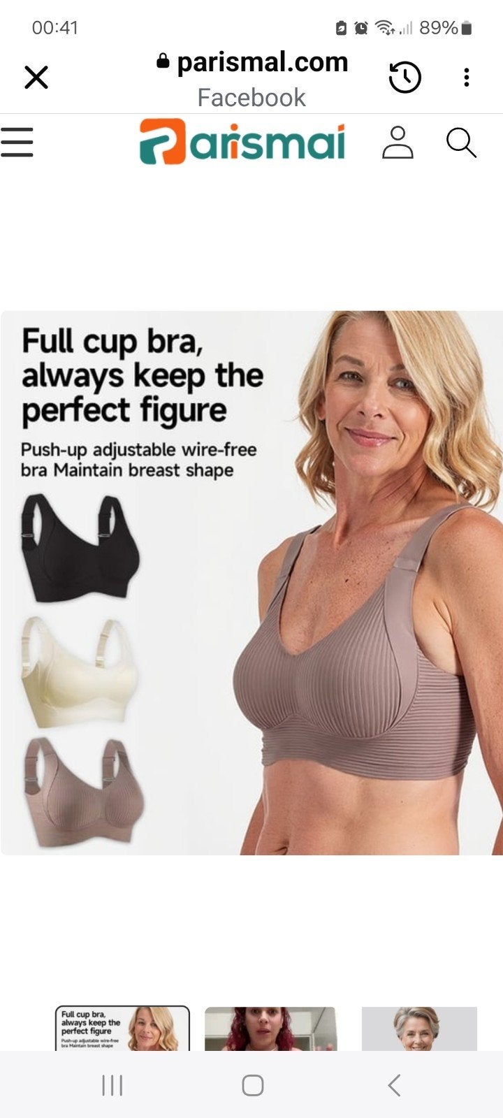 Push up BH-'s zonder beugel met ondersteuning, Parismal, Ophalen of Verzenden, Zwart, BH