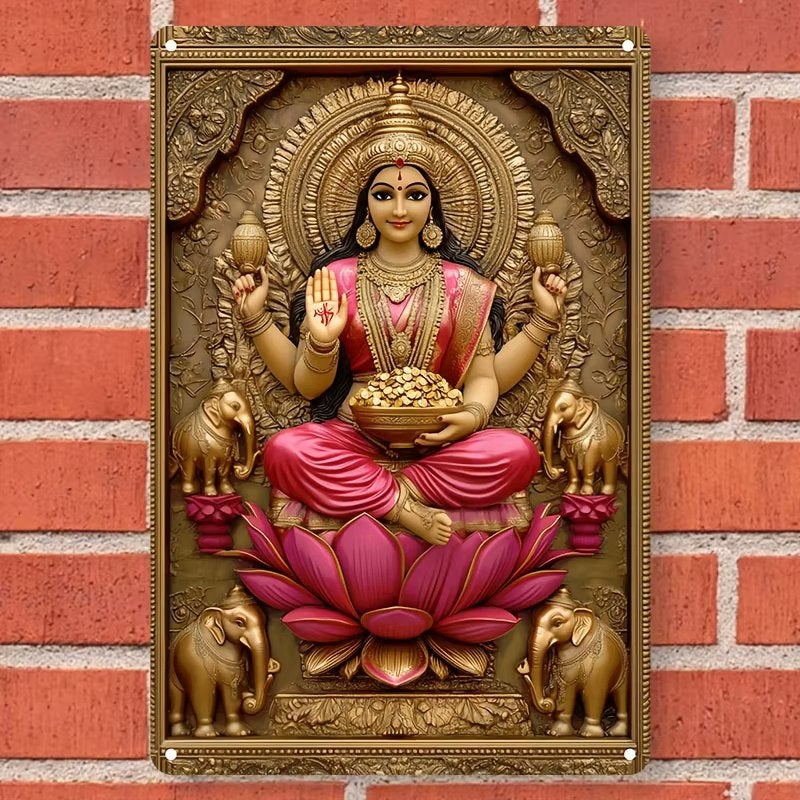 Lakshmi Wandplaat, Huis en Inrichting, Verzenden, Nieuw, Wandbord of Wandpaneel