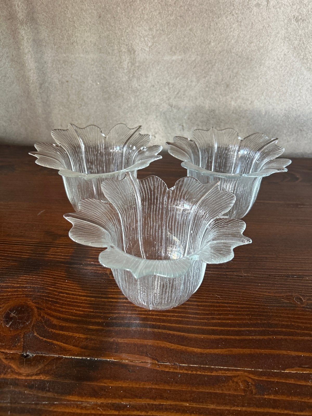 Vintage Scandinavische glazen schaaltjes 'Terälehti' (set va, Ophalen of Verzenden