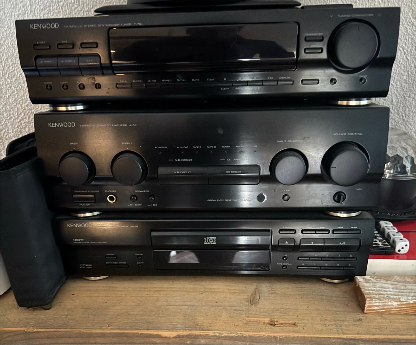 Kenwood Stereotoren met CD-speler, Tuner en Versterker, Gebruikt, Losse componenten, Cd-speler, Ophalen