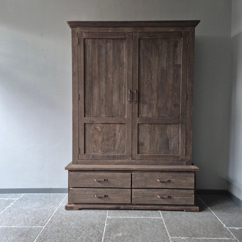 Kast driftwood landelijk sober stoer Jober Wonen, Ophalen, 25 tot 50 cm, 200 cm of meer