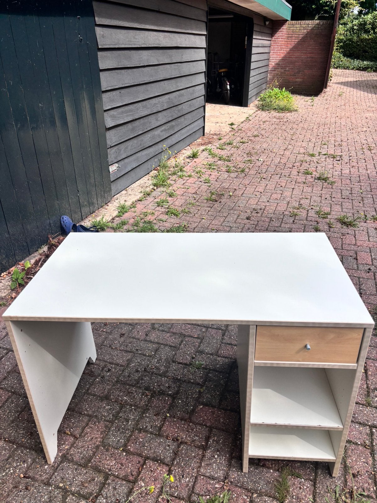 Bureau, Huis en Inrichting, Ophalen, Gebruikt, 110 cm, Schoolbureau