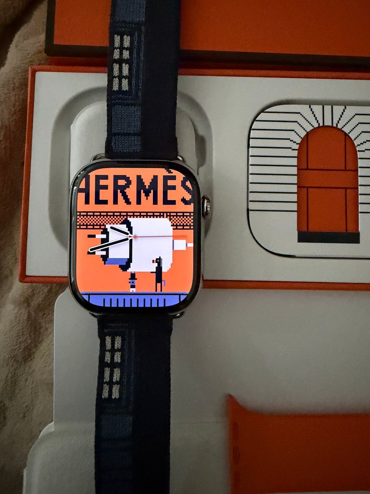 Apple watch Hermes 11 99% batterij, IOS, Ophalen of Verzenden, Zo goed als nieuw, Waterdicht