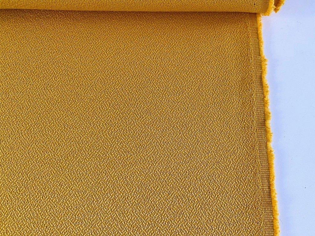 Camira Lucia YB088; donkergeel; restant meubel-/paneelstof, 120 cm of meer, Geel, Nieuw, Ophalen of Verzenden