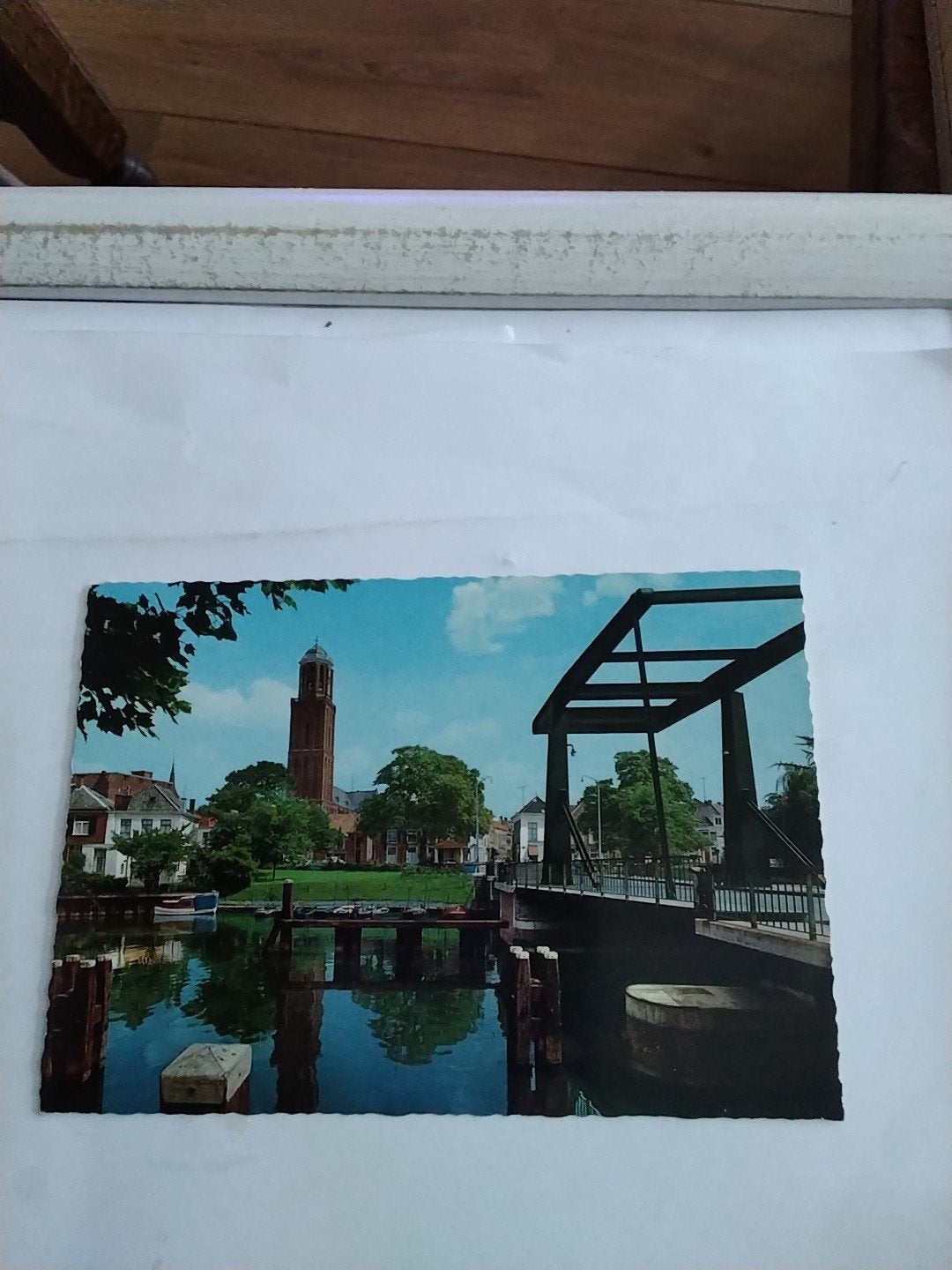 Oude ansichtkaart Zwolle Kamperpoortenbrug met Peperbus, Verzamelen, Ophalen of Verzenden