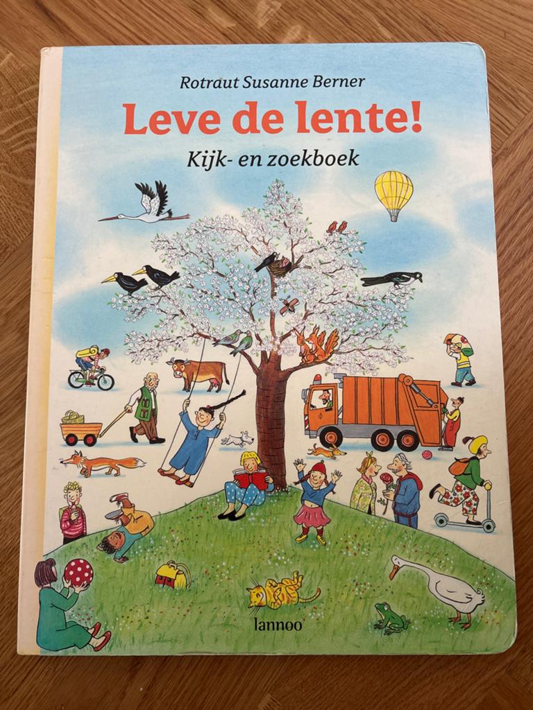 Leve de lente! Kijk- en zoekboek Rotraut Susanne Berner, Ophalen of Verzenden, Gelezen, Uitklap-, Voel- of Ontdekboek, 3 tot 4 jaar