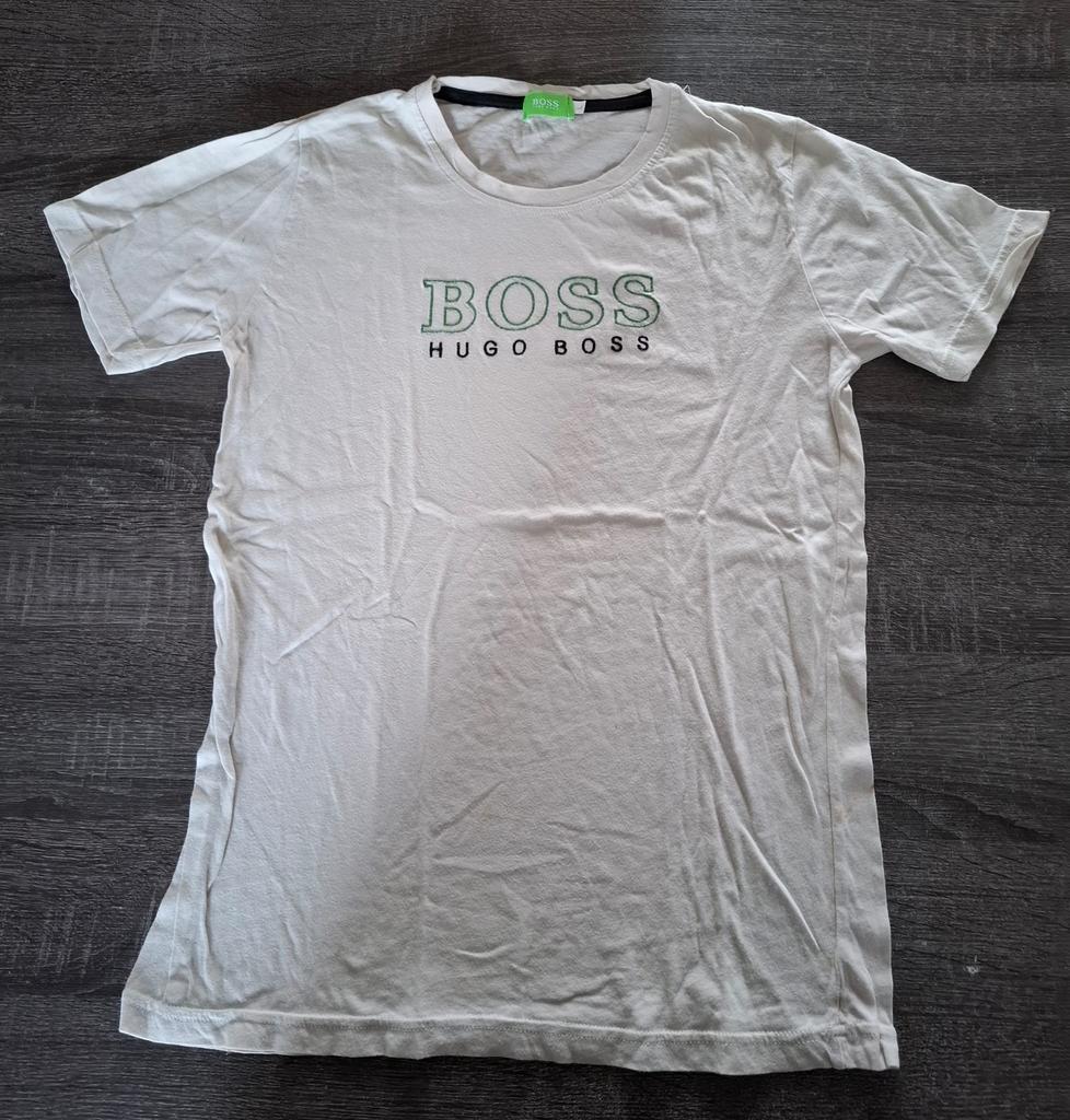 Hugo Boss T-shirt – maat L – wit met logo, Verzenden, Zo goed als nieuw, Wit