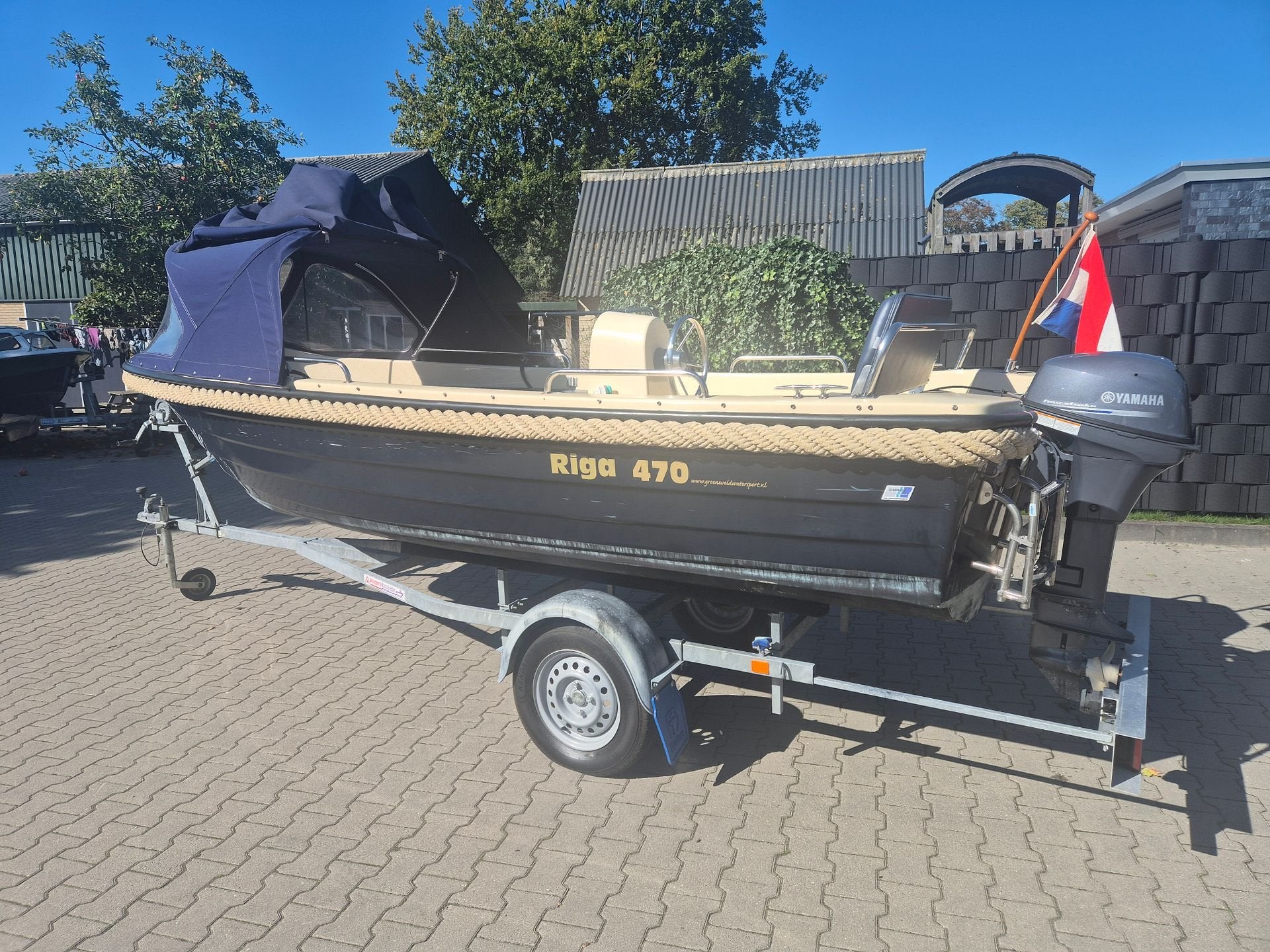 Kruger 470 met 9.9 pk Yamaha en trailer, Watersport en Boten, -, Gebruikt, -, -