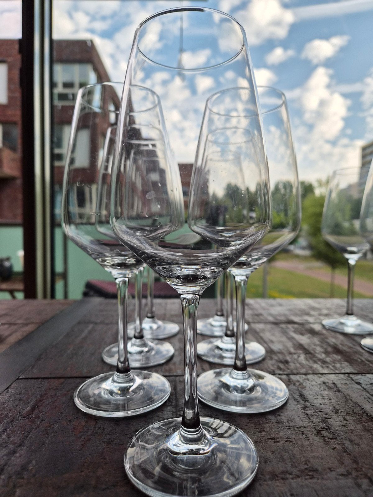 Vivo Villeroy & Boch rode wijnglazen (7 stuks), Glas of Glazen, Ophalen of Verzenden, Overige stijlen, Glas