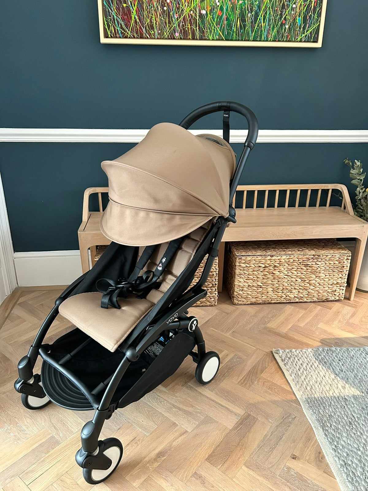 Babyzen YOYO³ kinderwagen – toffee – zo goed als nieuw!, Ophalen of Verzenden, Zo goed als nieuw, Regenhoes