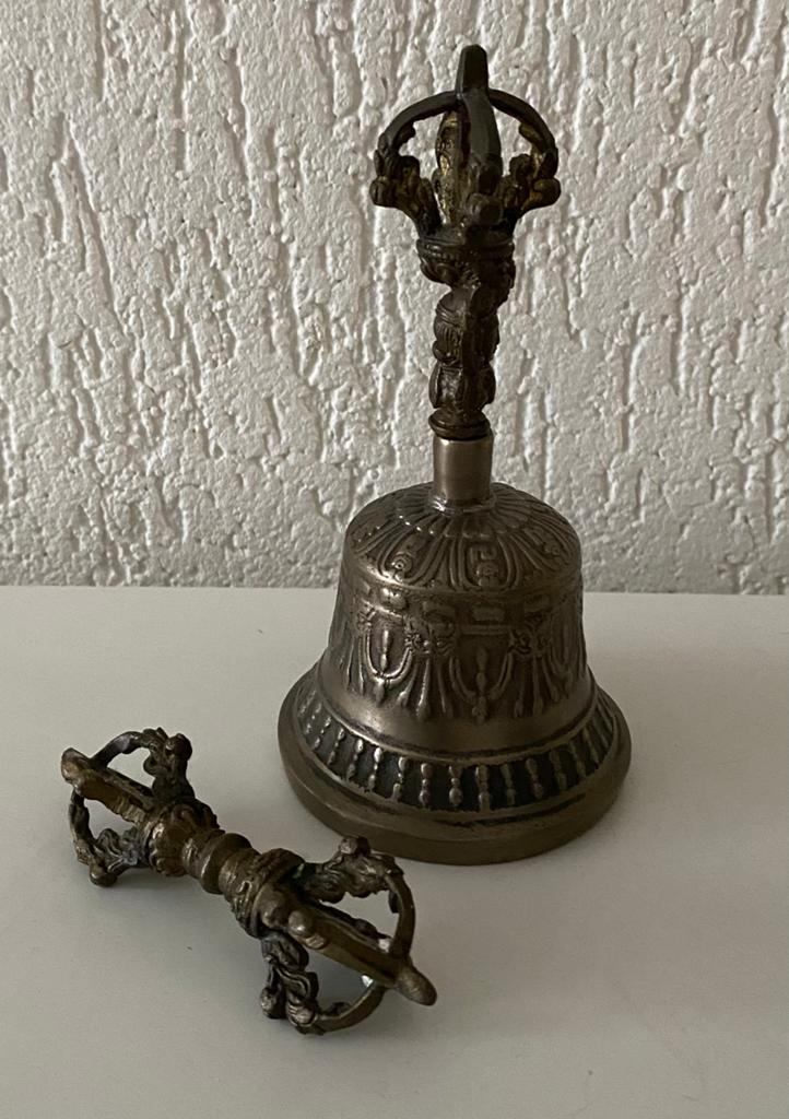 Antieke Gebedsbel met Dorje, Ophalen of Verzenden