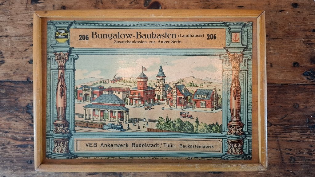 VEB Ankerwerk Rudolstadt-Bungalow-Baukasten Nr.206, Ophalen of Verzenden