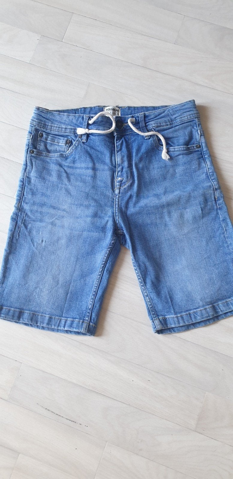 Pull & Bear spijkerbroek maat 38, Maat 38/40 (M), Kort, Blauw, Ophalen of Verzenden