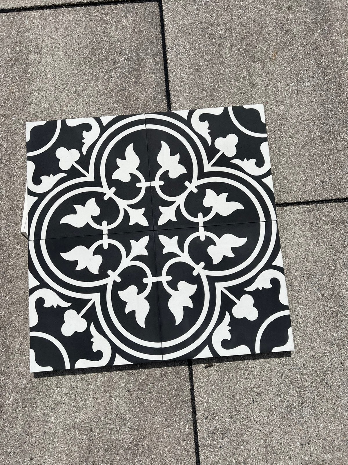 8x Portugese wandtegels zwart wit 20x20 cm, Ophalen, Zo goed als nieuw, 20 tot 40 cm, Minder dan 5 m²