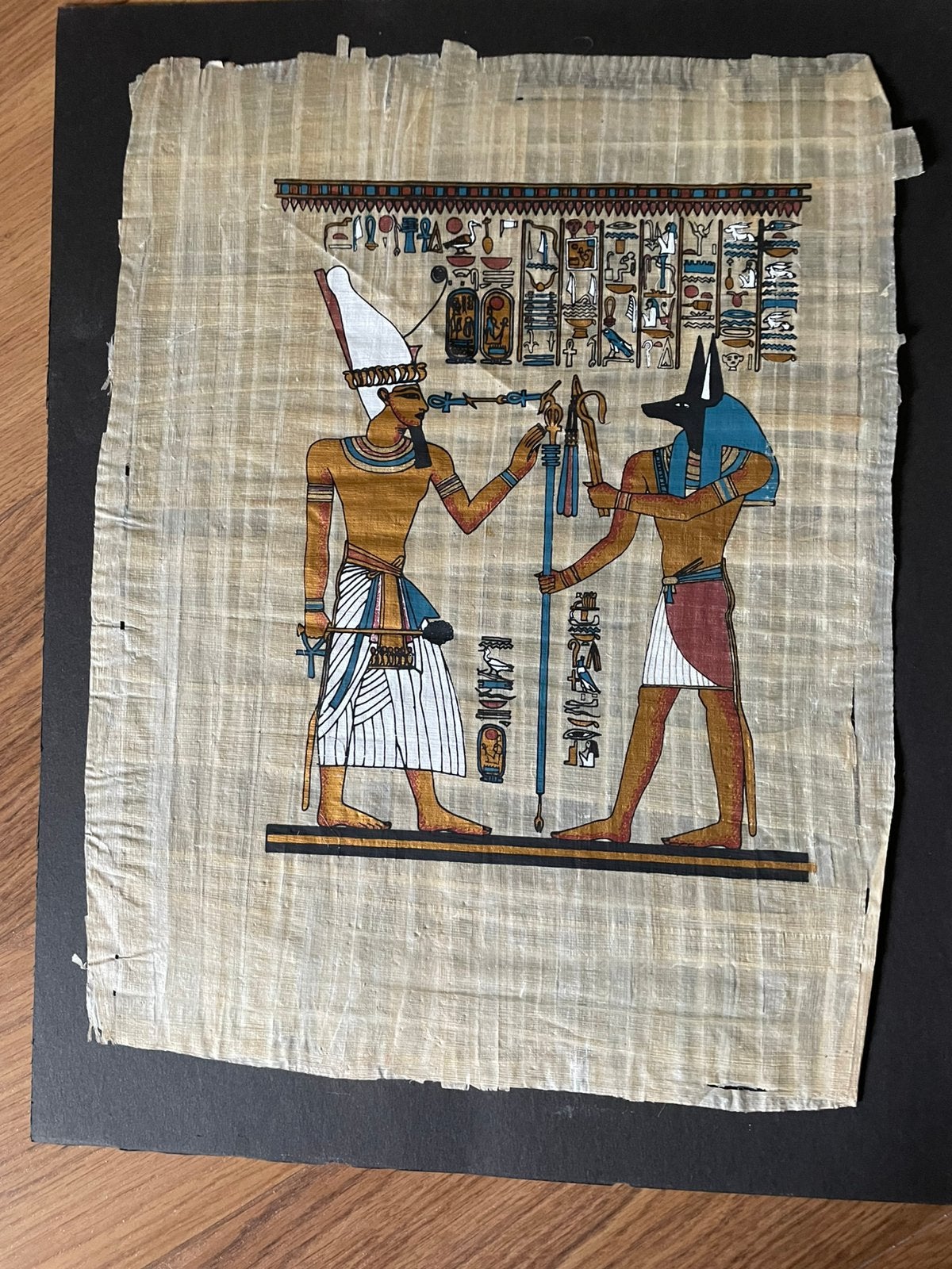 Papyrus uit Egypte, Ophalen, Zo goed als nieuw, Minder dan 50 cm, Schilderij