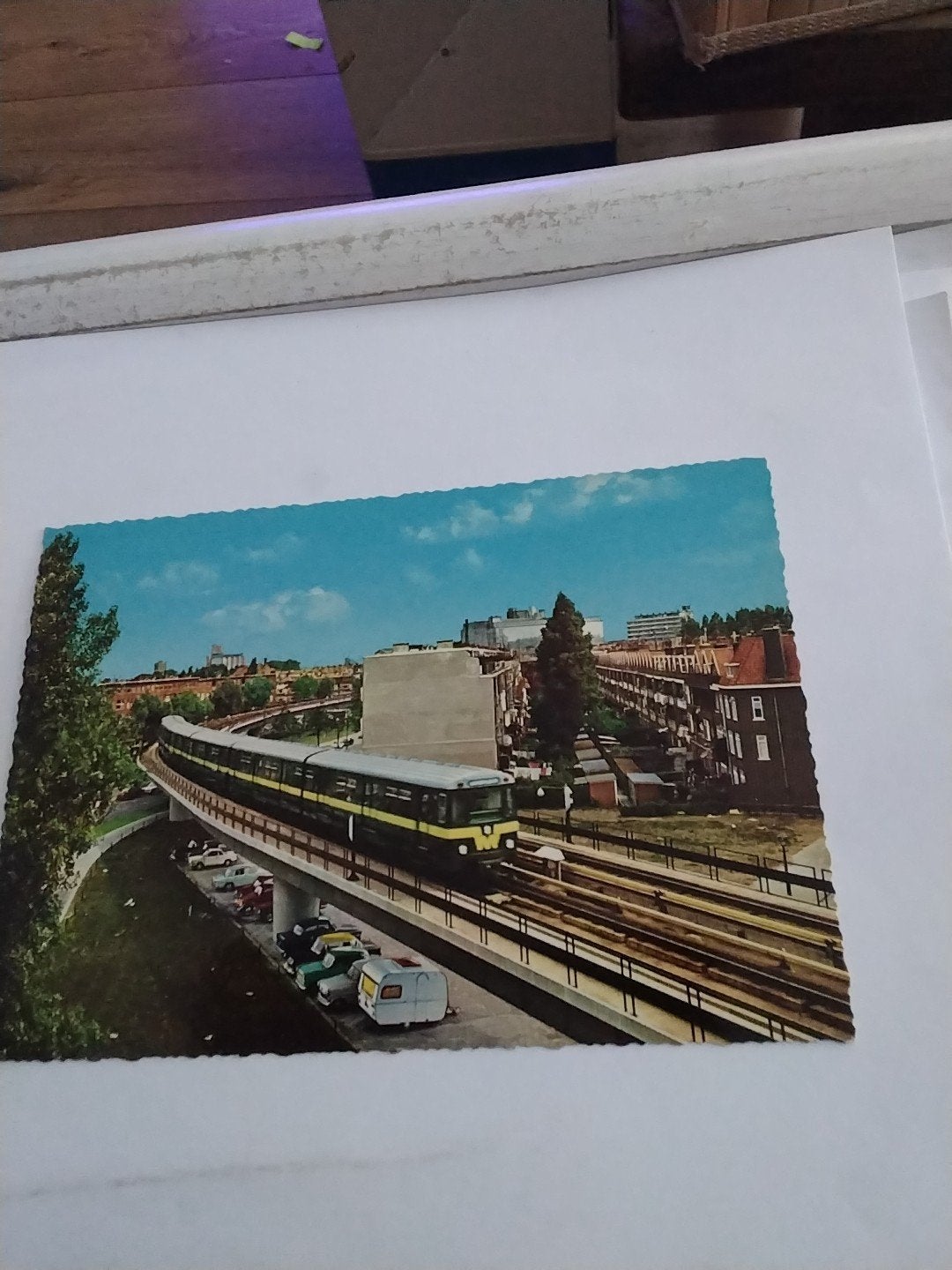 Vintage Ansichtkaart Rotterdam Metro - Jaren '80, Verzamelen, Ophalen of Verzenden