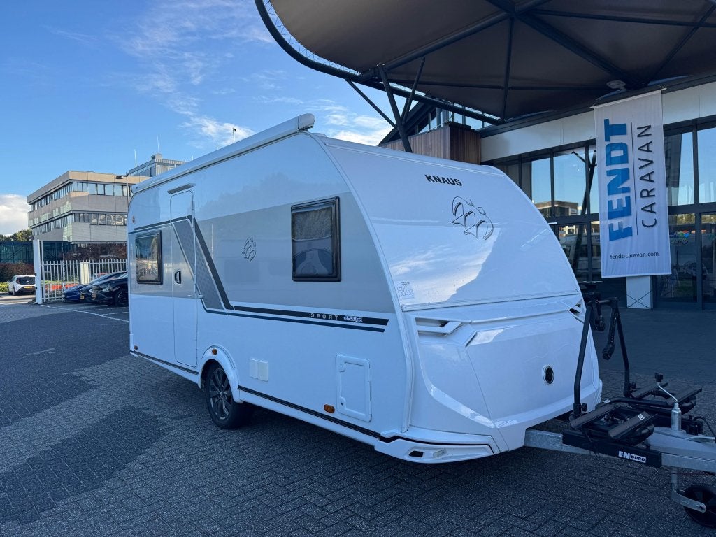 Knaus Sport E-Power Selection 450 FU 2022 MOVER + LUIFEL!!!, Caravans en Kamperen, Standaardzit, Fietsenrek, Lengtebed, Bedrijf