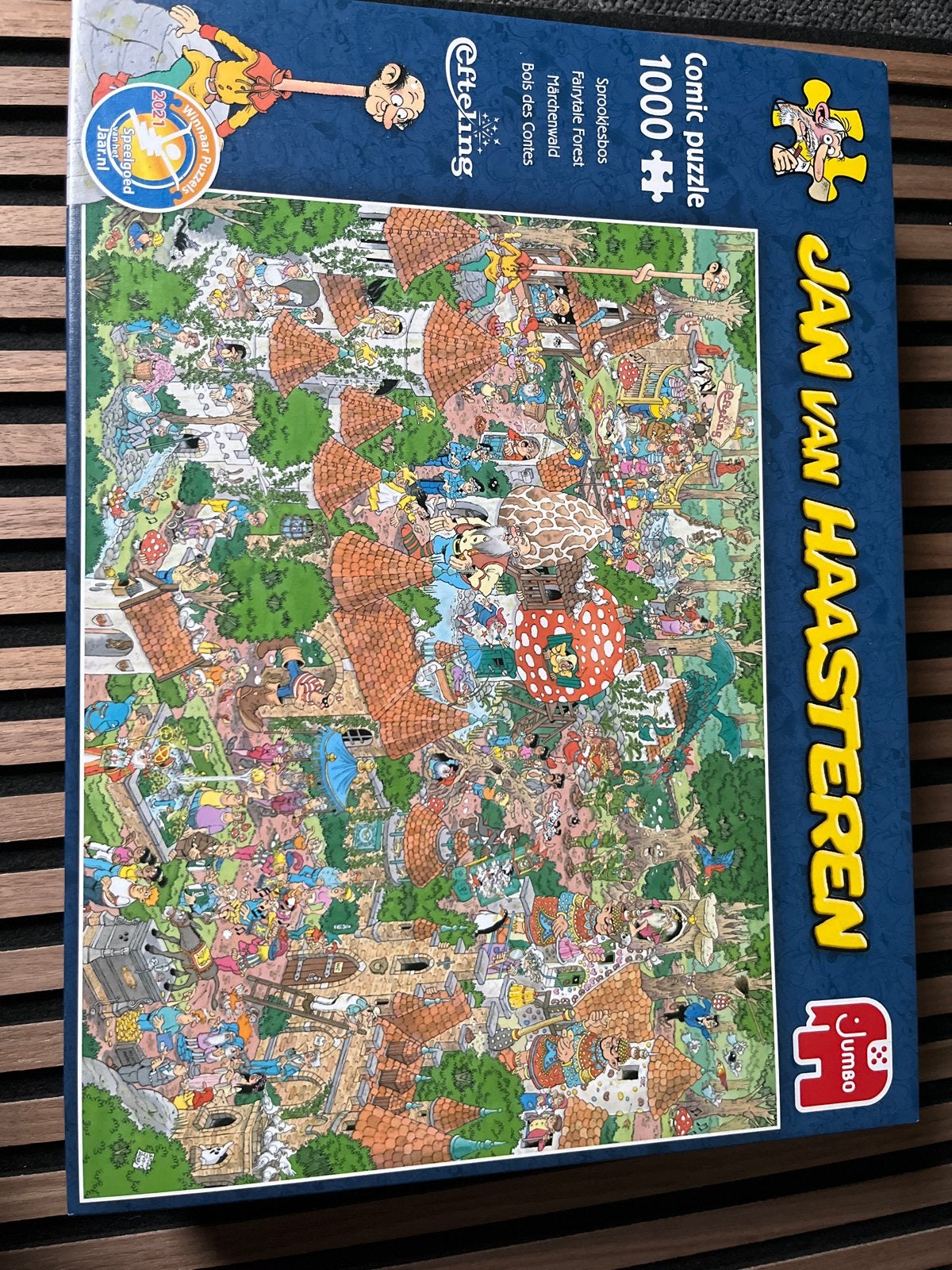 Jan van Haasteren Efteling Sprookjesbos Puzzel 1000 stukjes, Ophalen, 500 t/m 1500 stukjes, Zo goed als nieuw, Legpuzzel