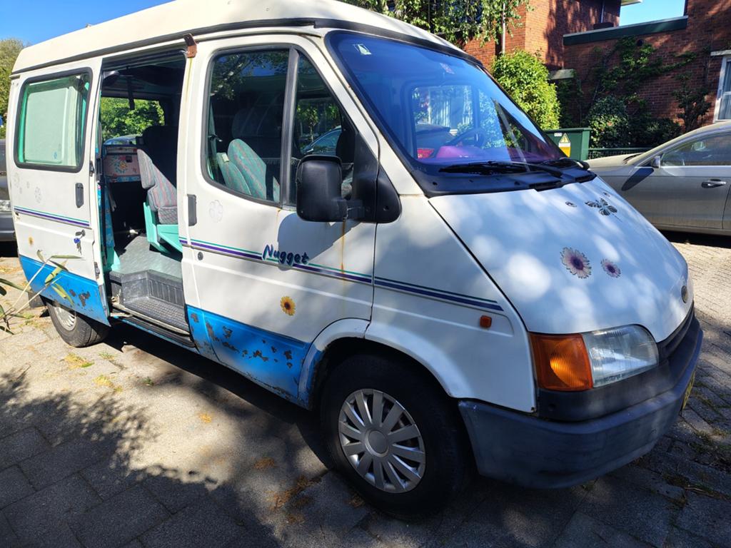 Opknapper!! Ford Transit Nugget Camperbus, Caravans en Kamperen, Particulier, Buscamper of Camperbus, Ford