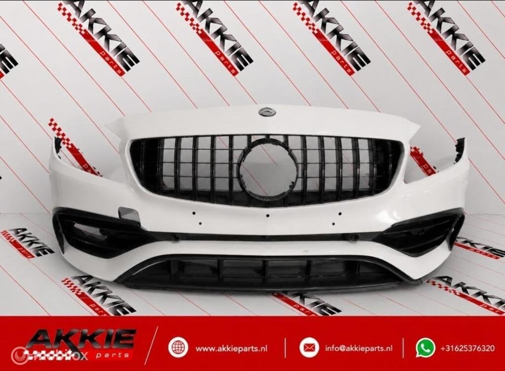 Mercedes A45 Bumper voor Amg W176 facelift A1768809600, Gebruikt, Voor, Ophalen of Verzenden, Bumper