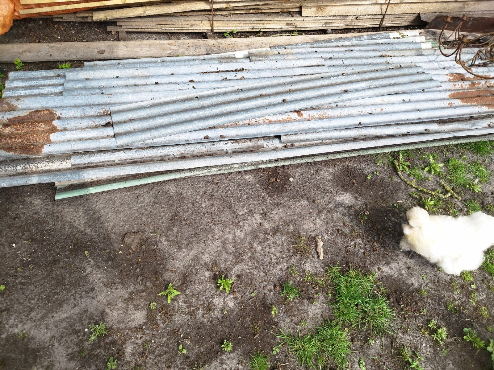 Vintage Metalen golfplaten, Doe-het-zelf en Verbouw, Ophalen, Gebruikt, Zwart, 15 m² of meer