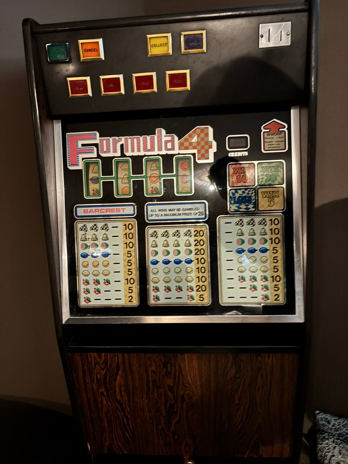 Gokkast Fruitautomaat Formule 4, Verzamelen, Automaten | Gokkasten en Fruitautomaten, Euro, Ophalen, Gebruikt