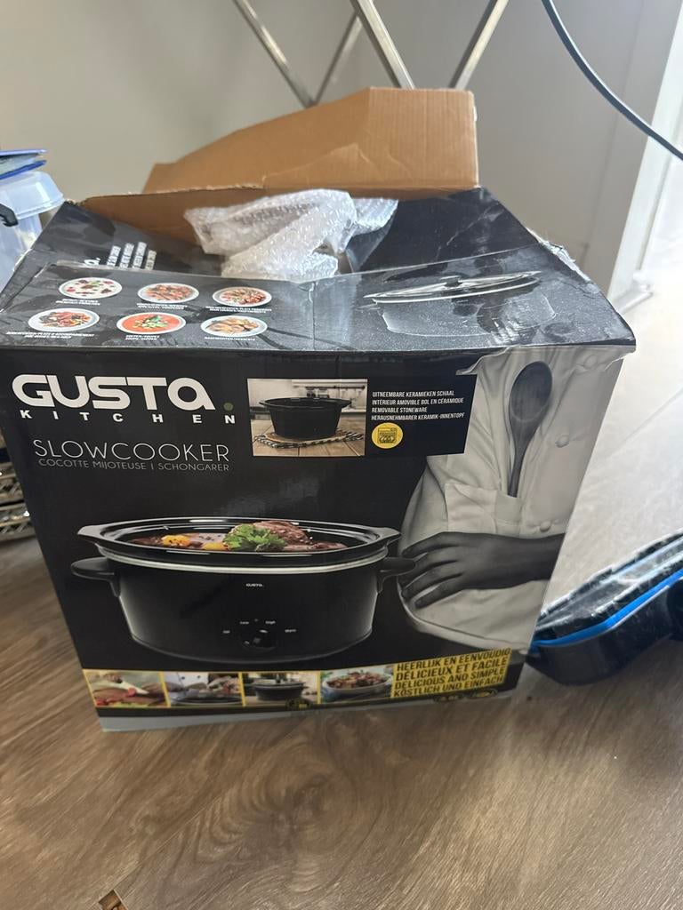 Gusta Slowcooker - Heerlijke en eenvoudige maaltijden, Witgoed en Apparatuur, Slowcookers, Ophalen of Verzenden, Vaatwasmachinebestendig
