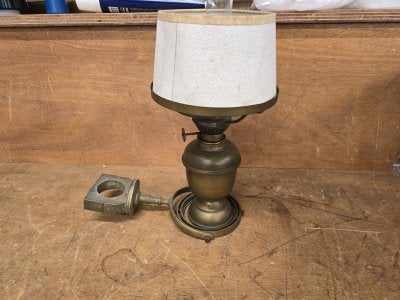 Olielamp met kap en cardanische beugel, Watersport en Boten, Niet ingevuld, Gebruikt, Niet ingevuld, Niet ingevuld
