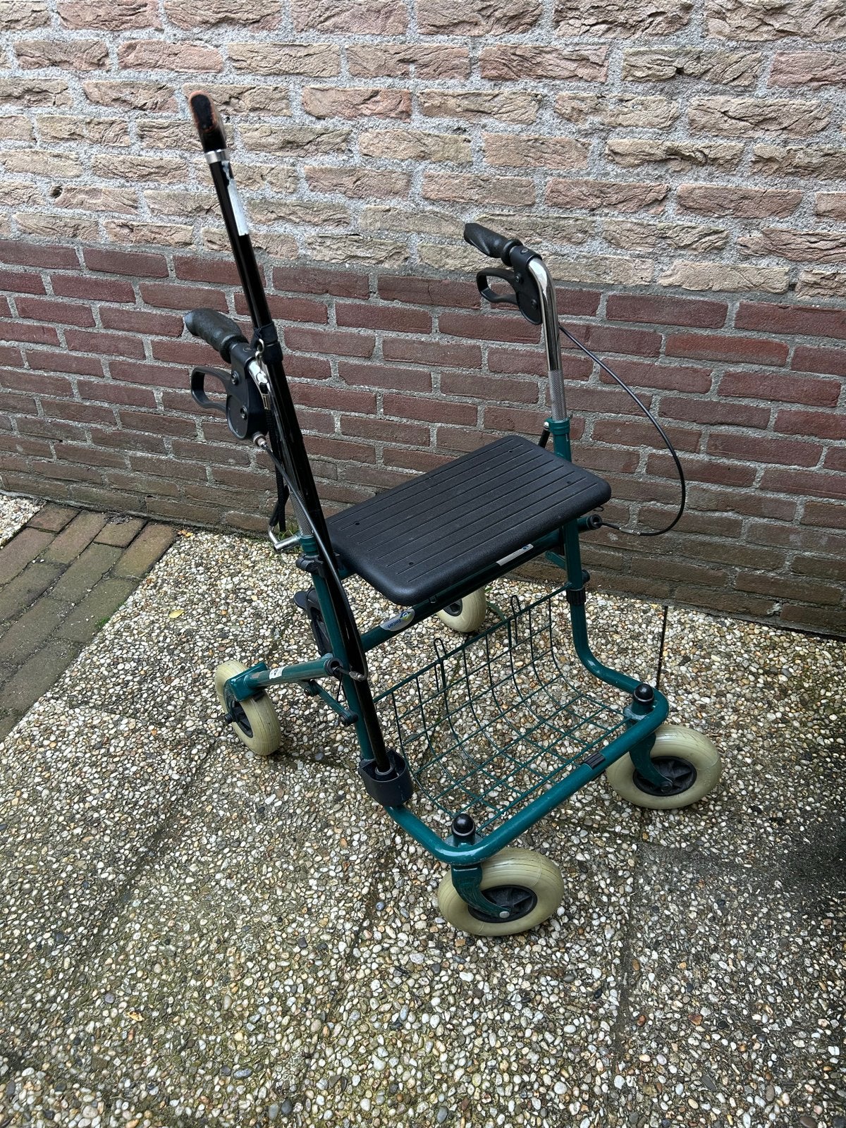 Stevige rollator, inklapbaar met boodschappenmandje, Diversen, Ophalen, Opvouwbaar, Gebruikt