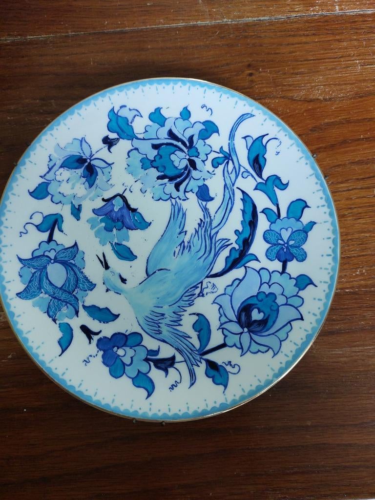 Wandbord Seltmann Weiden Bavaria - Blauw vogelmotief, Antiek en Kunst, Ophalen of Verzenden