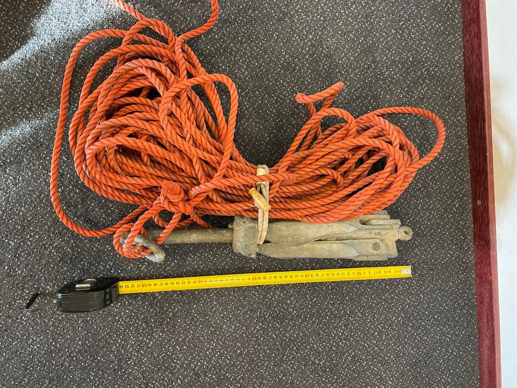 Diverse scheepsbenodigdheden: Ankers, Landvasten, Stootwille, Watersport en Boten, Accessoires en Onderhoud, Gebruikt, Lijn of Blok