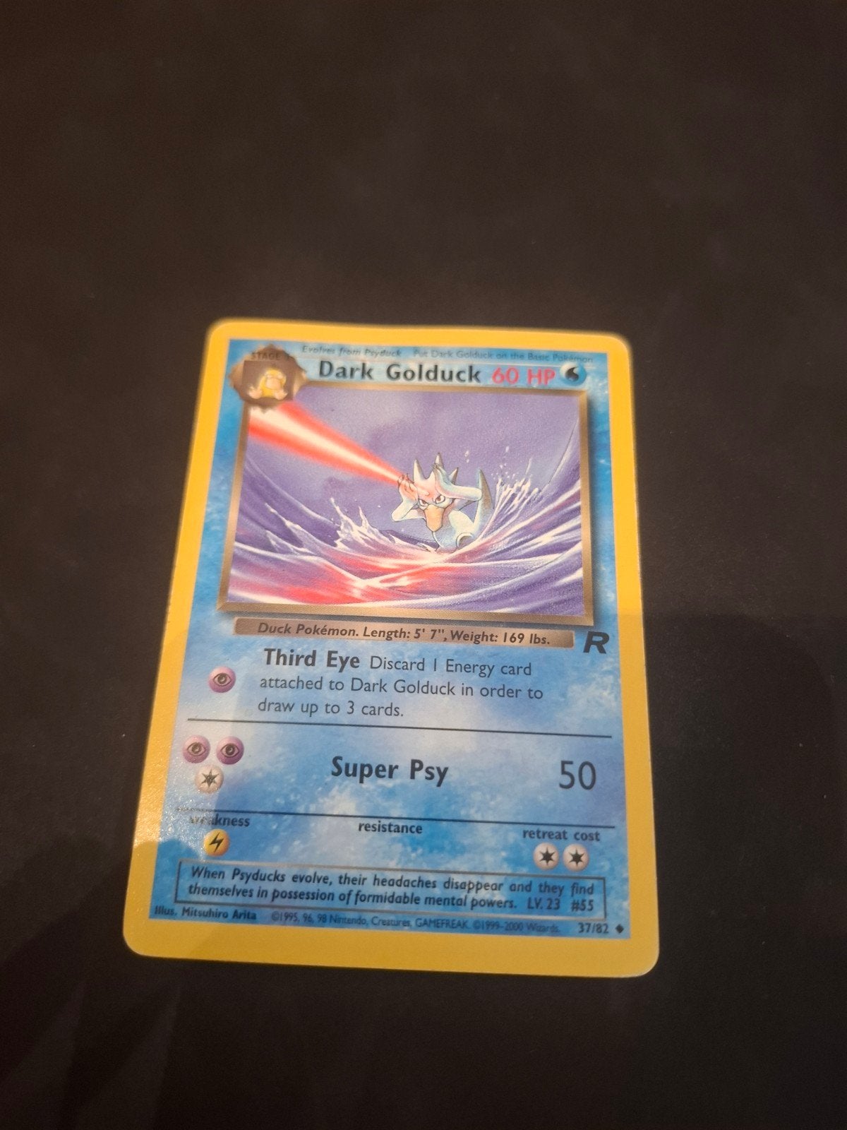 Dark Golduck 60 HP Pokémon kaart (37/82), Ophalen of Verzenden, Gebruikt