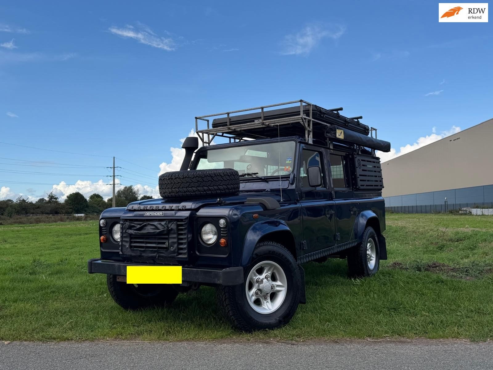 Land Rover Defender 2.5 TD5 110 |AIRCO|9-PERS|DAKTENT|LUIFEL, Stof, Gebruikt, Blauw, 122 pk