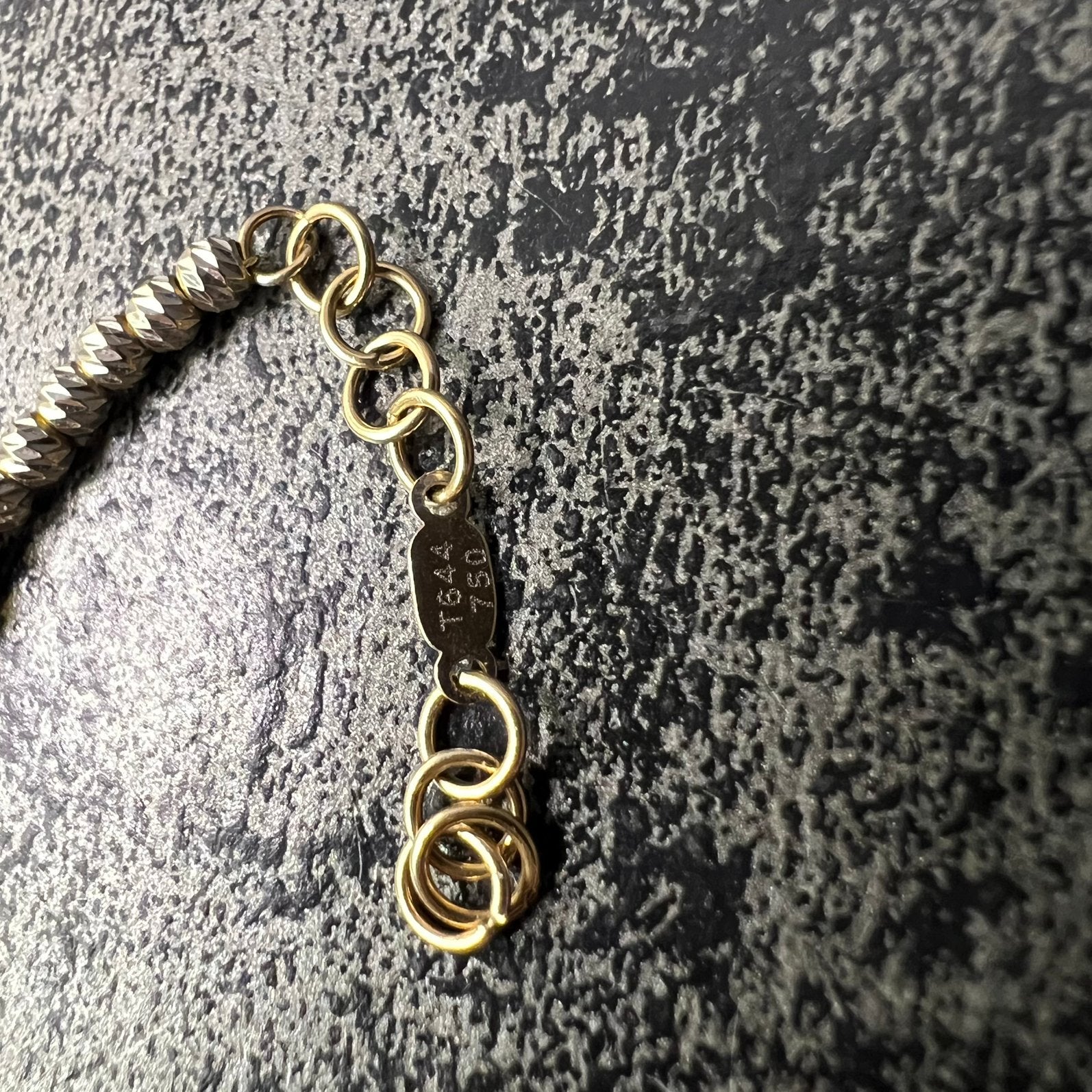 18 karaat witgouden armband balletjes schakel, Ophalen of Verzenden, Nieuw, Goud