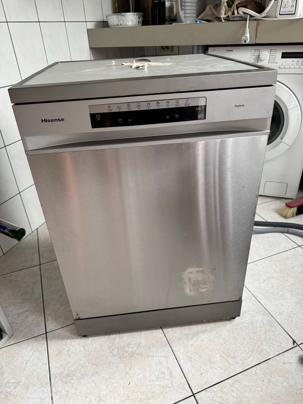 Hisense vaatwasser - defect moederbord, Witgoed en Apparatuur, Vaatwasmachines, Ophalen, Niet werkend, Vrijstaand, 60 cm of meer