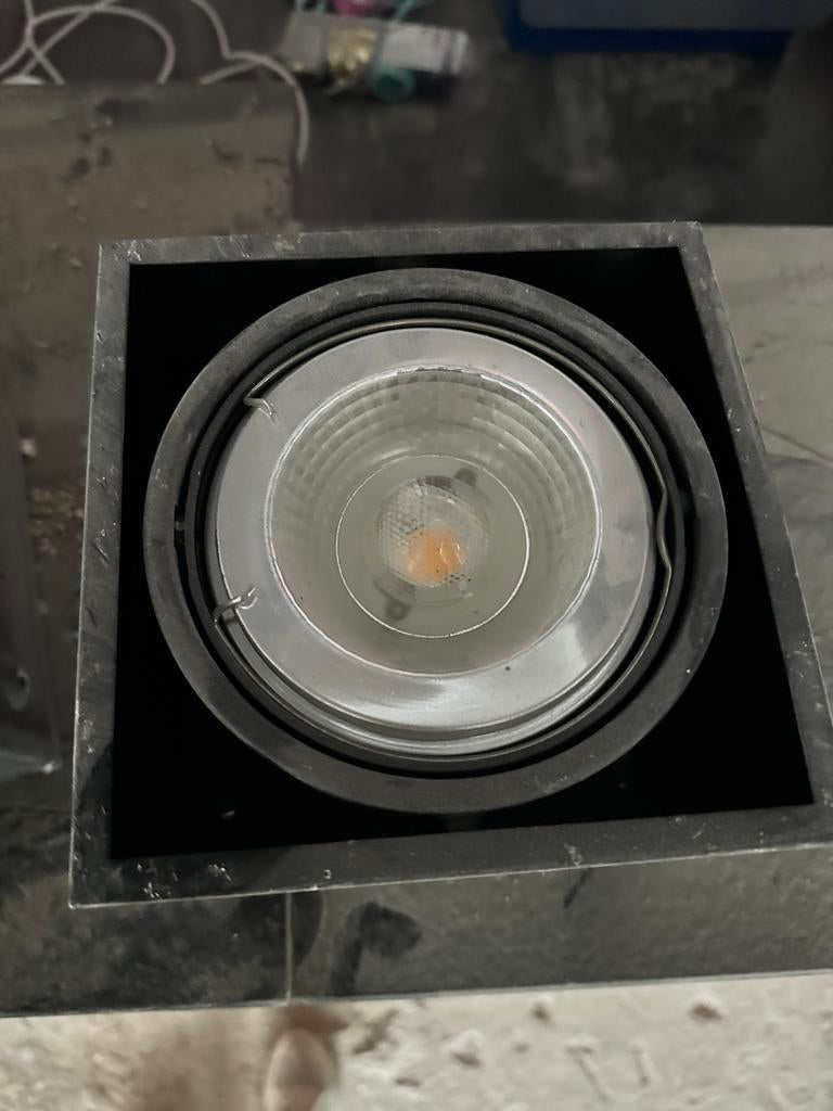 Moderne LED Inbouwspot - Zwart, Ophalen, Gebruikt, Metaal of Aluminium, Led