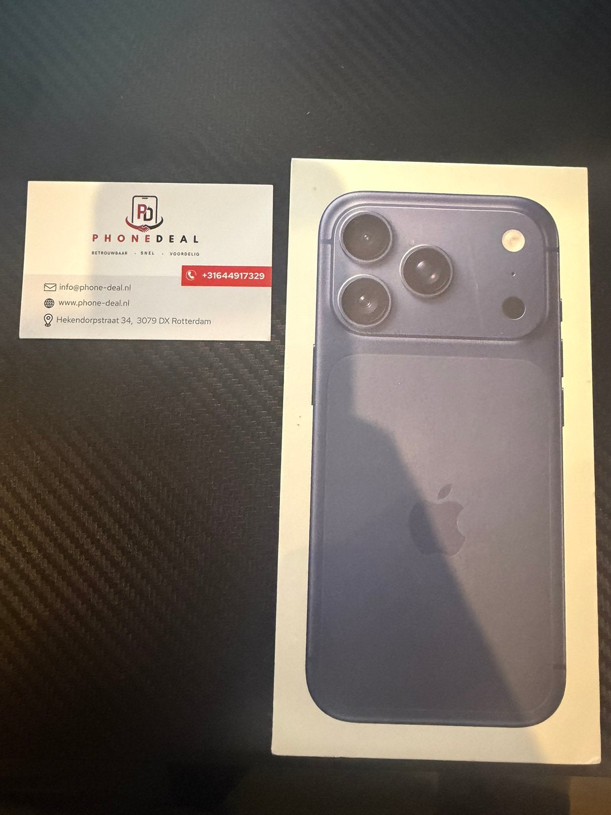 iPhone 17 pro 256 gb deep blue nieuw factuur + Garantie
