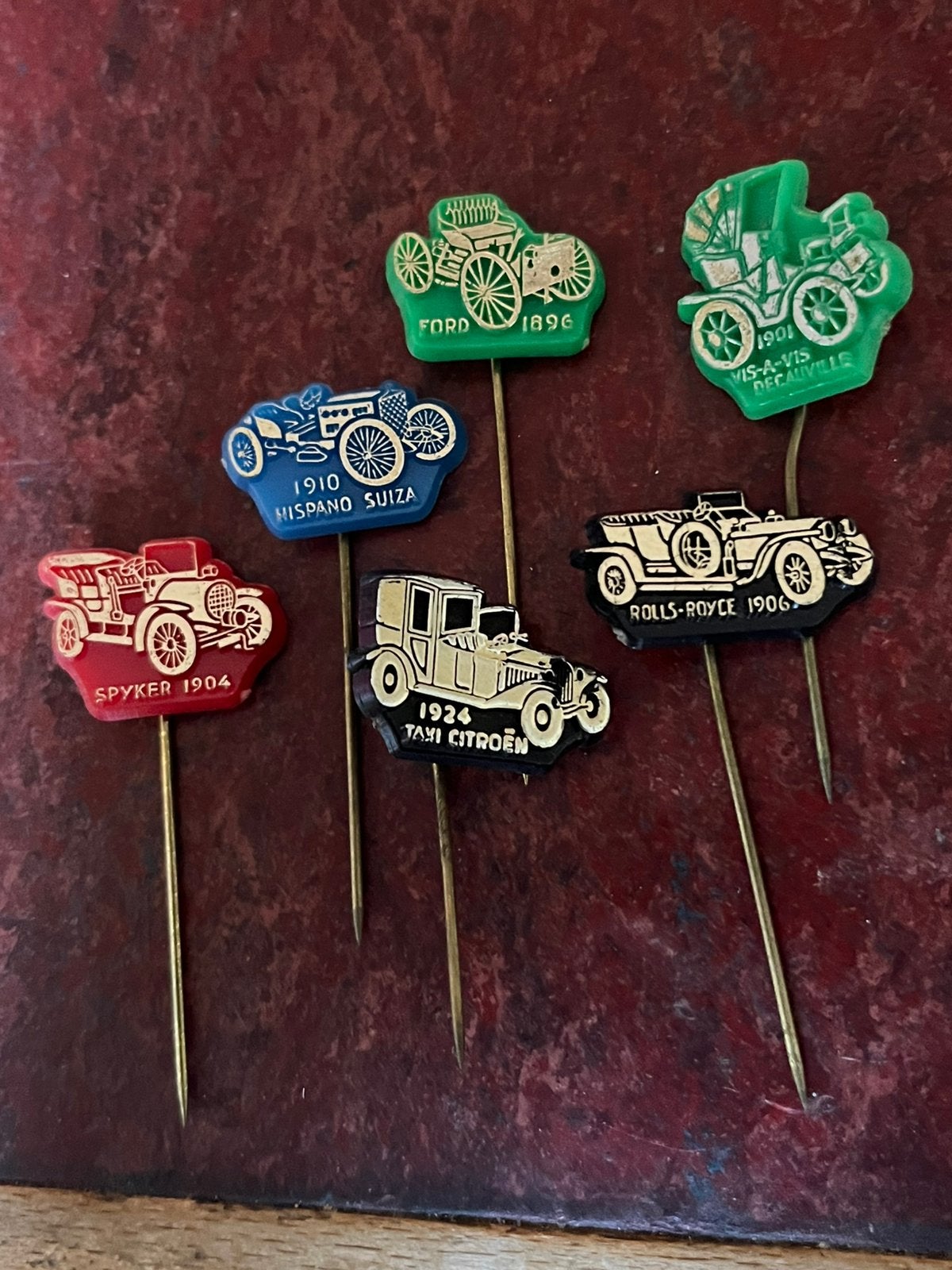 6 speldjes Citroën Rolls royce Ford Hispano Suiza Spyker, Ophalen of Verzenden, Zo goed als nieuw, Merk
