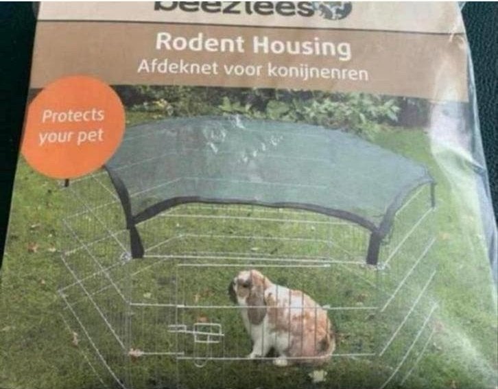 BEEZTEES RODENT HOUDING AFDEKNET VOOR KONIJNEN 6x60 cm, Dieren en Toebehoren, Ophalen of Verzenden, Nieuw, Overige typen