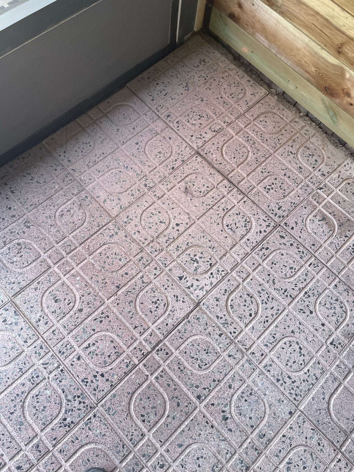 40 zalmroze tegels 40x40 en 40x29 cm, ca. 8m², Doe-het-zelf en Verbouw, Ophalen, 40 tot 60 cm, Gebruikt, 5 tot 10 m²