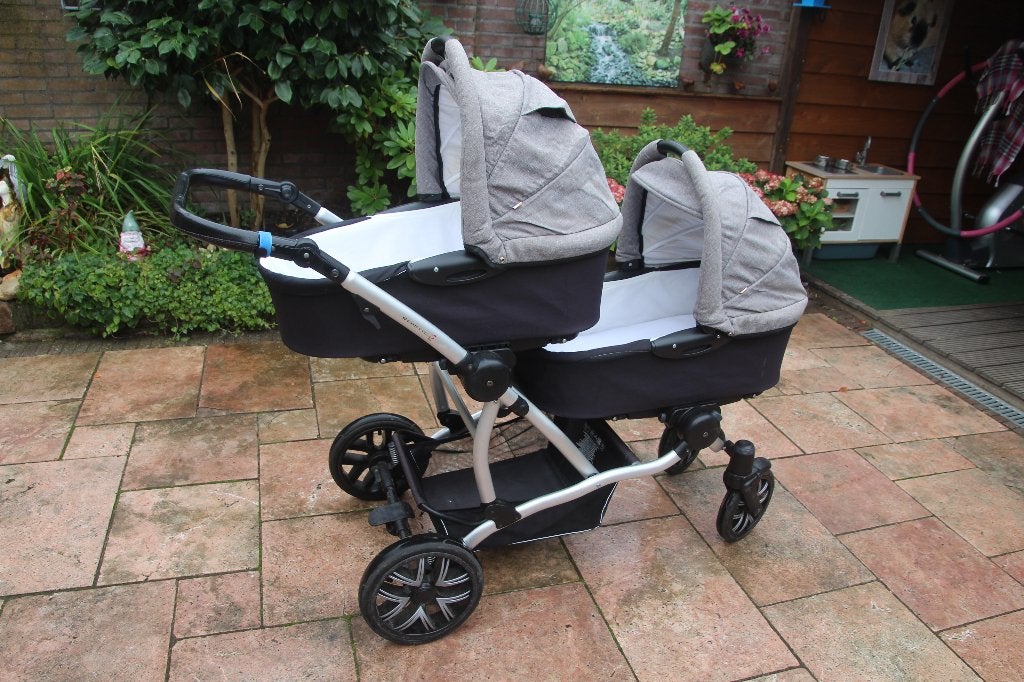 Tweeling kinderwagen/Duo kinderwagen Bebetto 42, Kinderen en Baby's, Ophalen, Gebruikt, Kinderwagen of Buggy