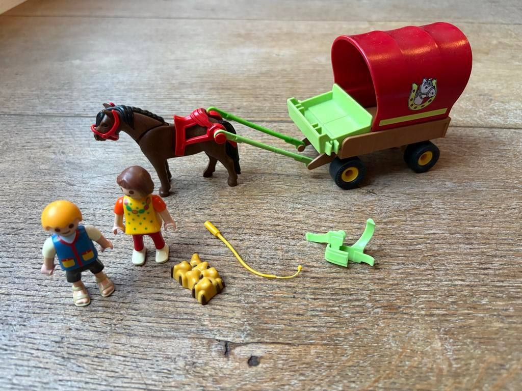 Playmobil Huifkar (5228) - Zo goed als compleet, Ophalen of Verzenden, Zo goed als nieuw