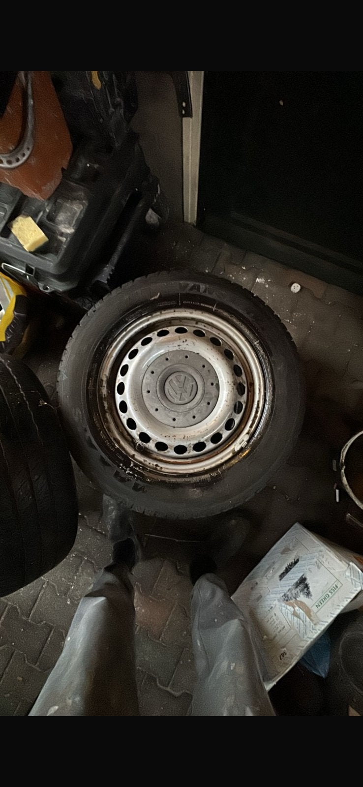 TEAB vw t5 velgen + banden, Ophalen, Gebruikt