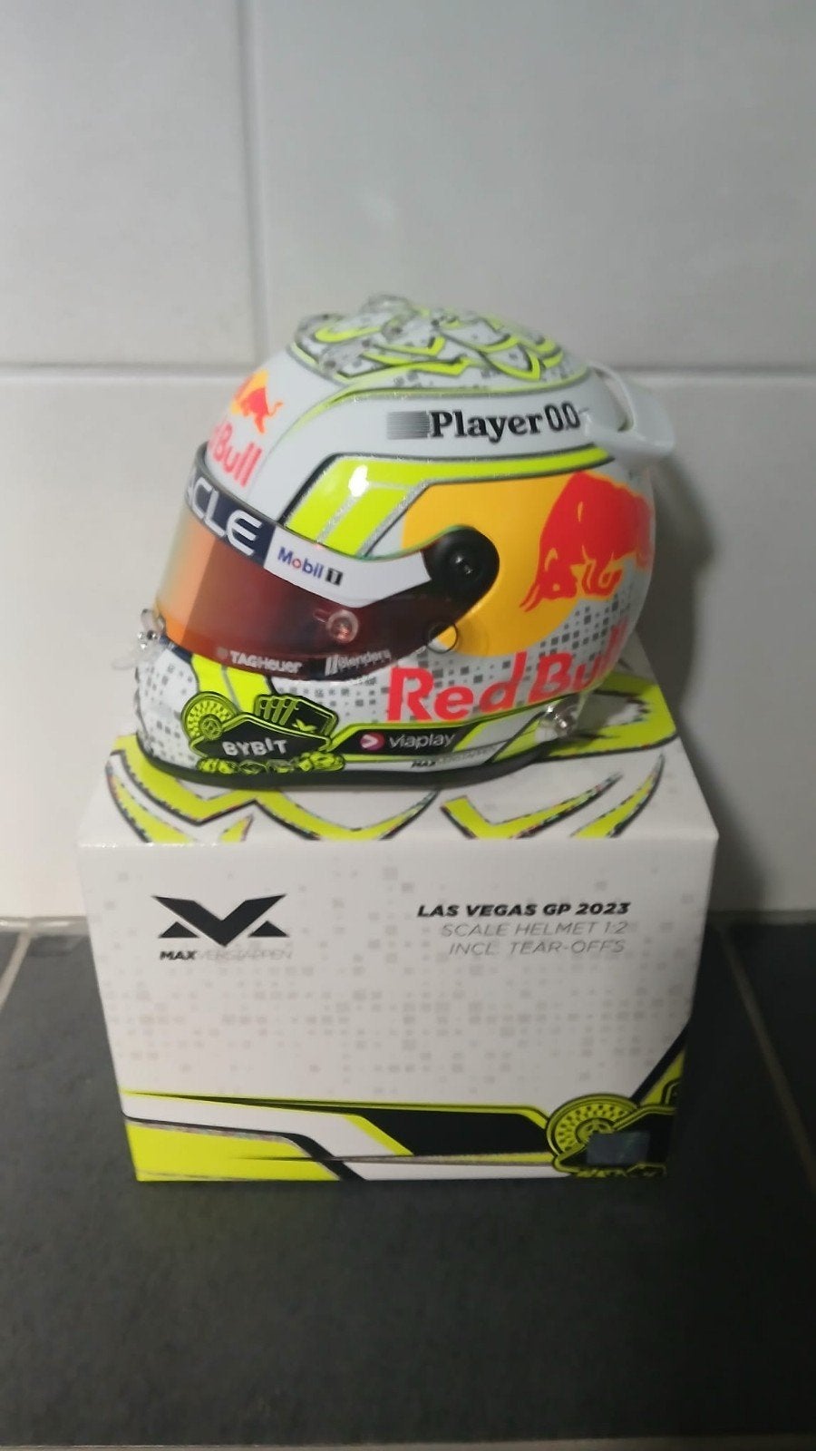 Max verstappen helm 1.2, Verzamelen, Automerken, Motoren en Formule 1, Ophalen of Verzenden, Zo goed als nieuw, Formule 1